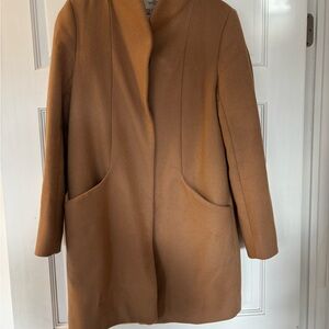 Aritzia Wilfred Camel Cacoon Coat